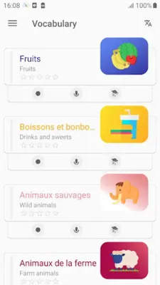 French Vocabulary - Awabe android App screenshot 4