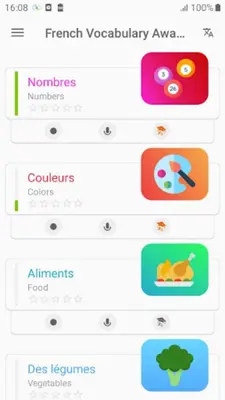 French Vocabulary - Awabe android App screenshot 7